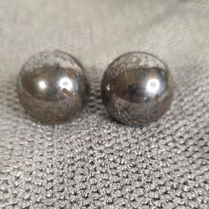 Silver Spherical Metal Decor